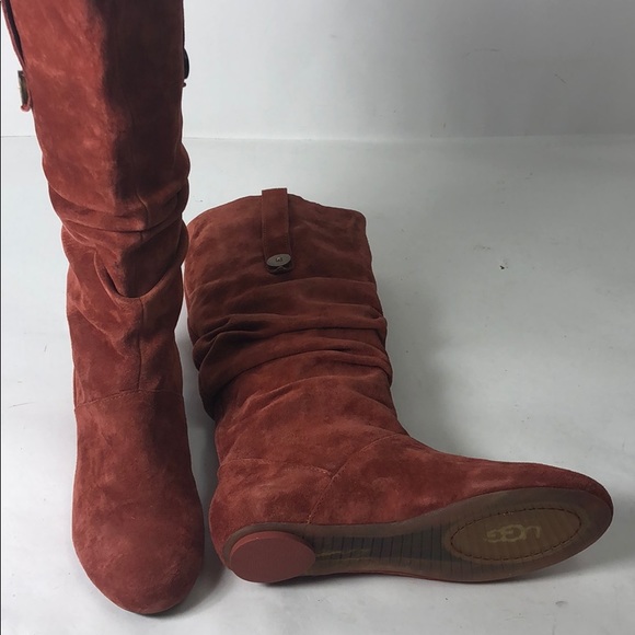 Ugg Boots Highkoo Amber Brown Flat shoes New 7 - Picture 5 of 8